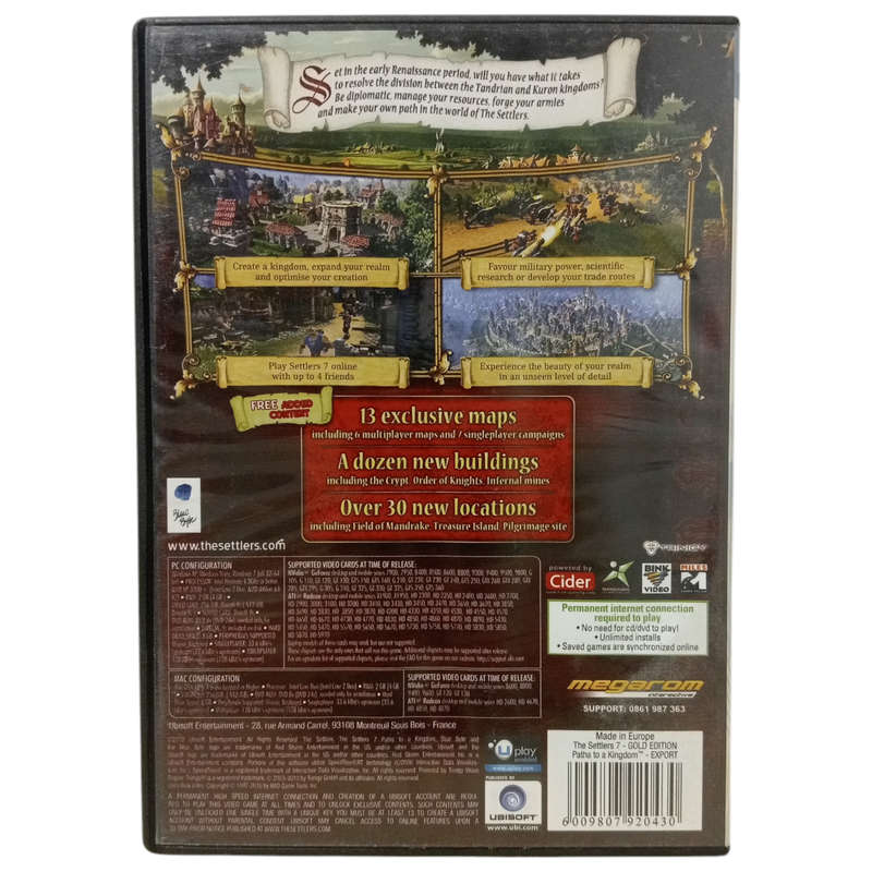 The Settlers 7 - Paths To A Kingdom Gold Edition PC (DVD)