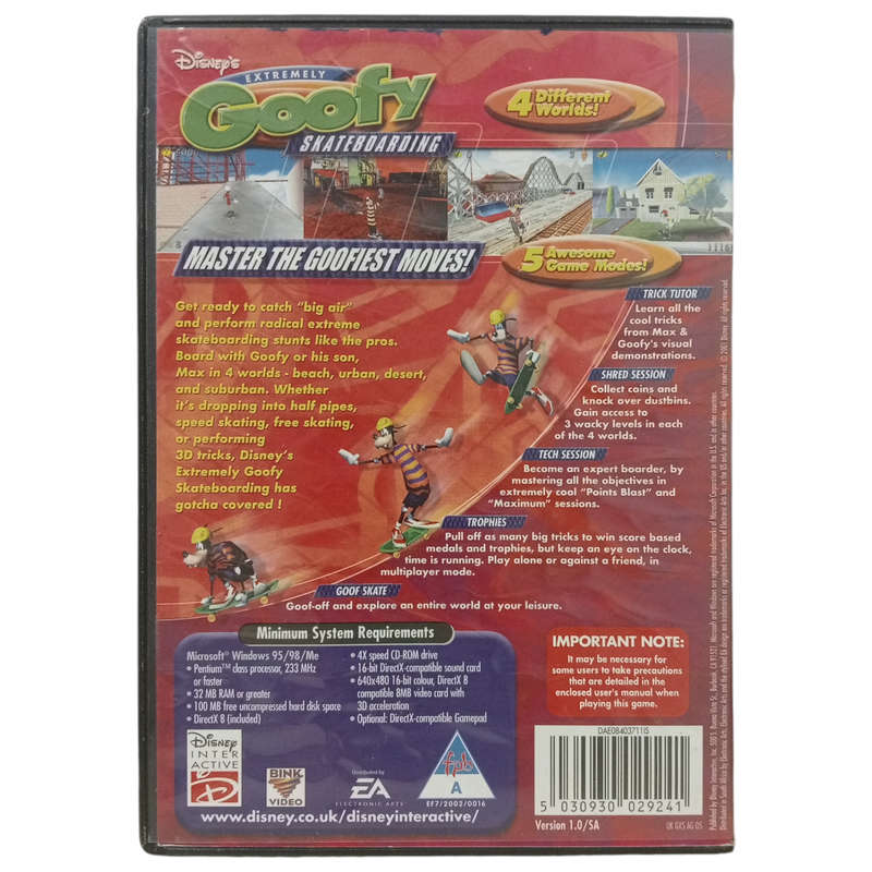 Disney's Extremely Goofy Skateboarding PC