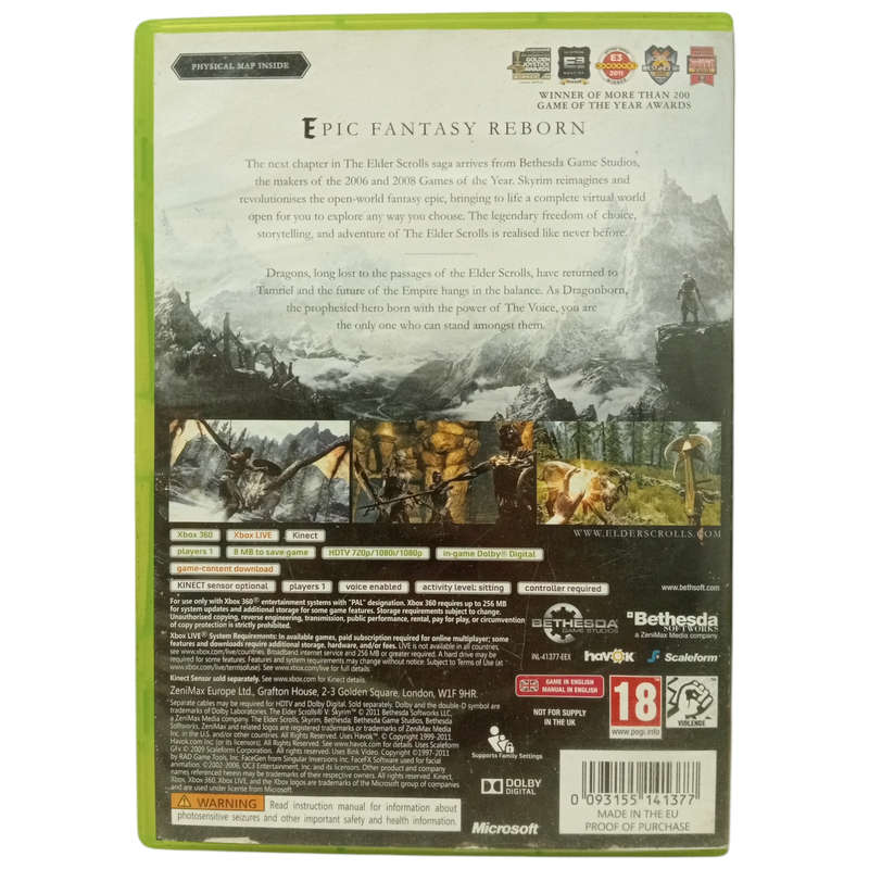 Skyrim - The Elder Scrolls V Xbox 360
