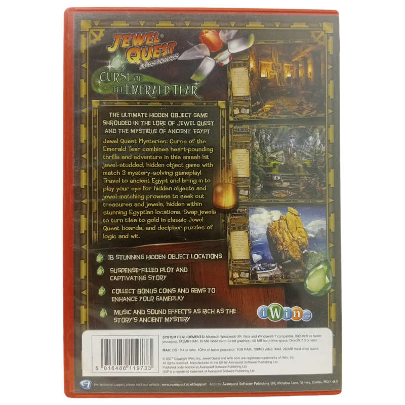 Jewel Quest Mysteries - Curse Of The Emerald Tear PC (CD)