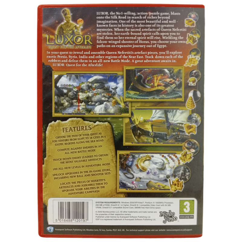 Luxor - Quest For The Afterlife PC (CD)
