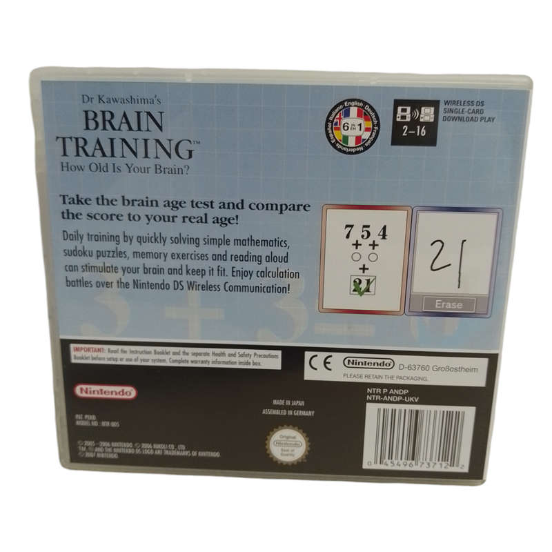Dr Kawashima's Brain Training Nintendo DS
