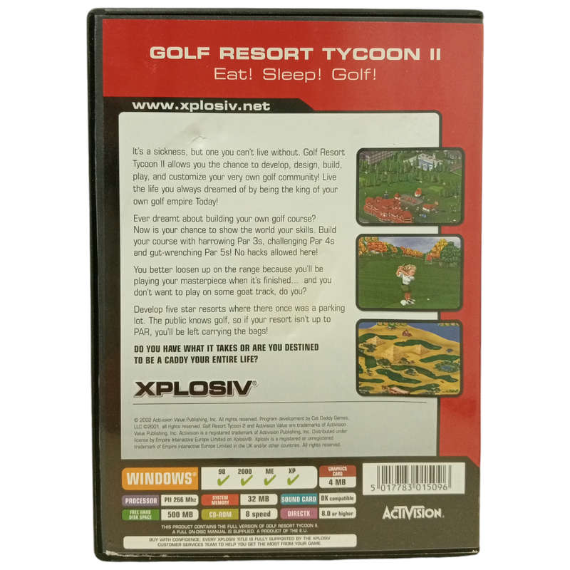 Golf Resort Tycoon II PC (CD)