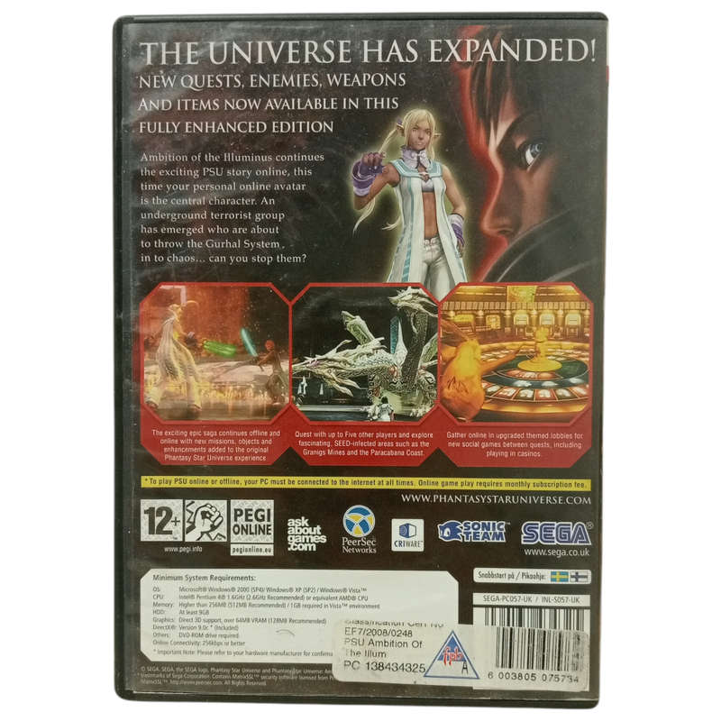 Phantasy Star Universe - Ambition Of The Illuminus PC (DVD)