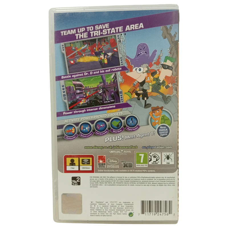 Phineas & Ferb - 2nd Dimension PSP