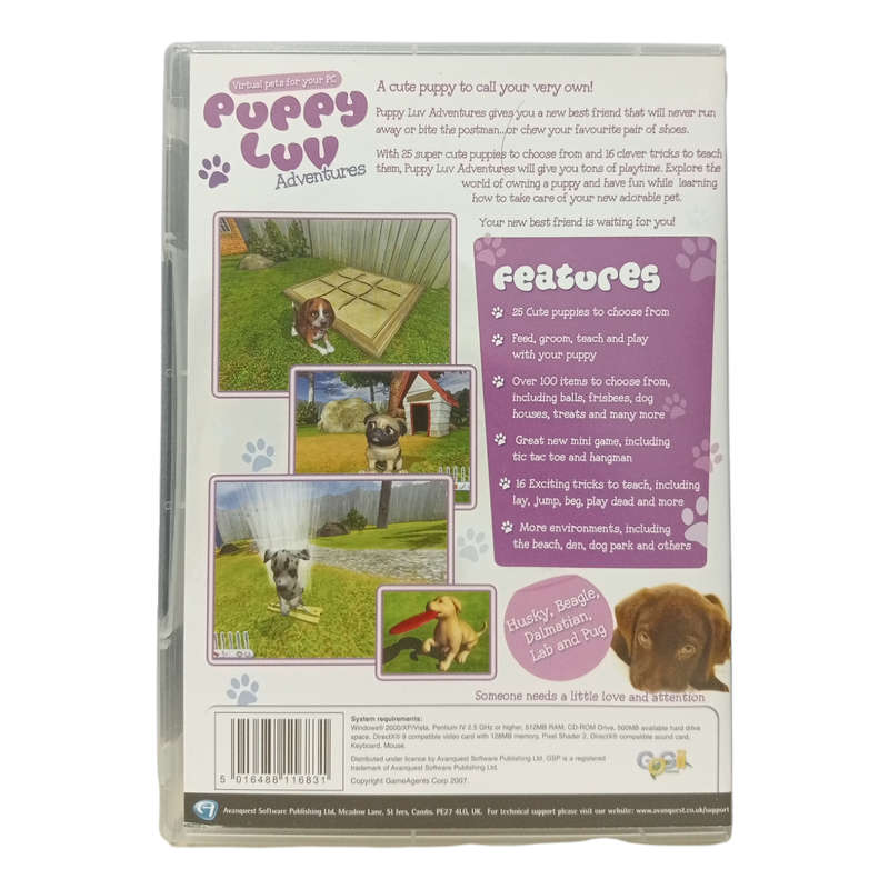 Puppy Luv Adventures PC (CD)