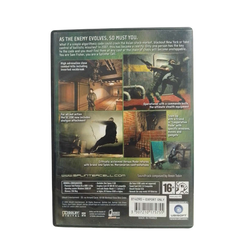 Splinter Cell - Chaos Theory PC (DVD)