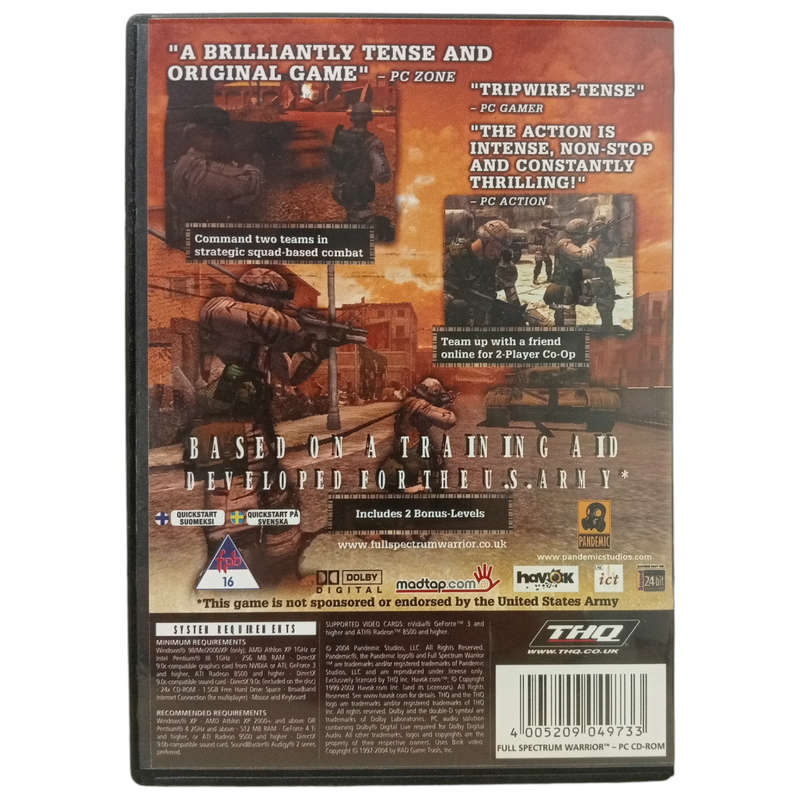 Full Spectrum - Warrior PC (CD)