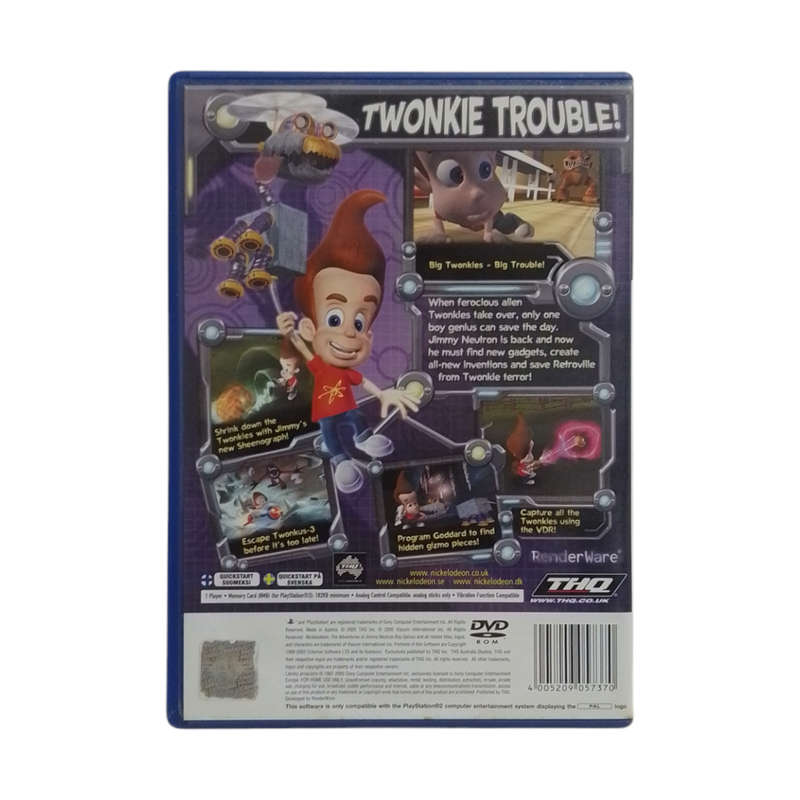 The Adventures Of Jimmy Neutron - Attack Of The Twonkies PlayStation 2