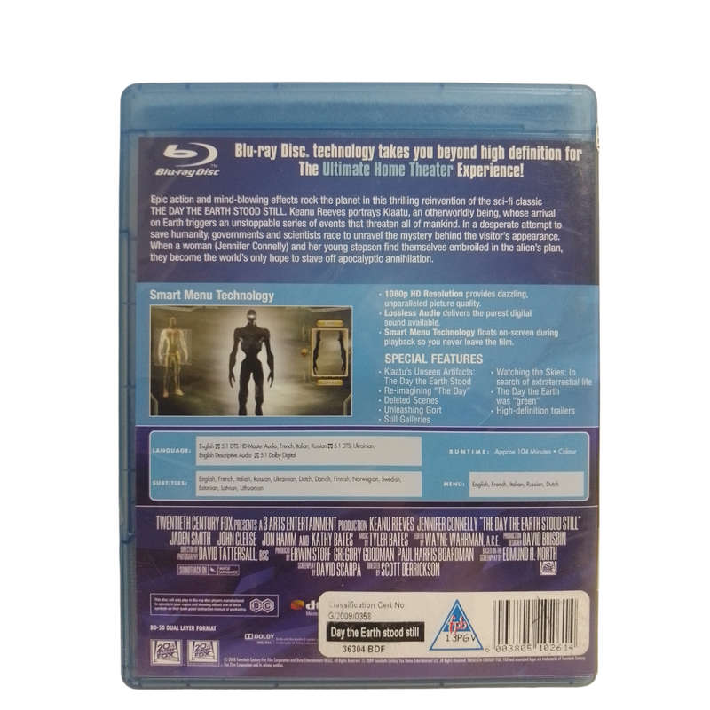 Keanu Reeves - The Day The Earth Stood Still Blu-Ray