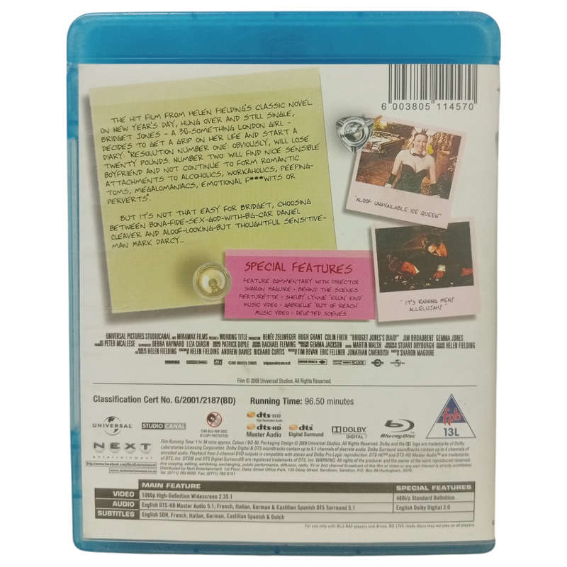 Bridget Jones's Diary Blu-Ray