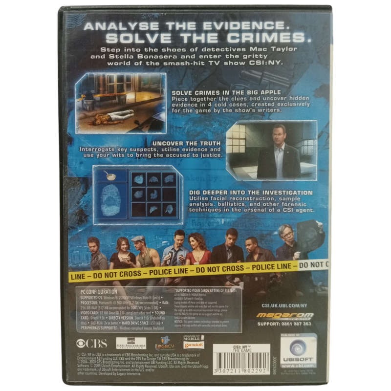 CSI: Crime Scene Investigation - NY The Game PC (DVD)