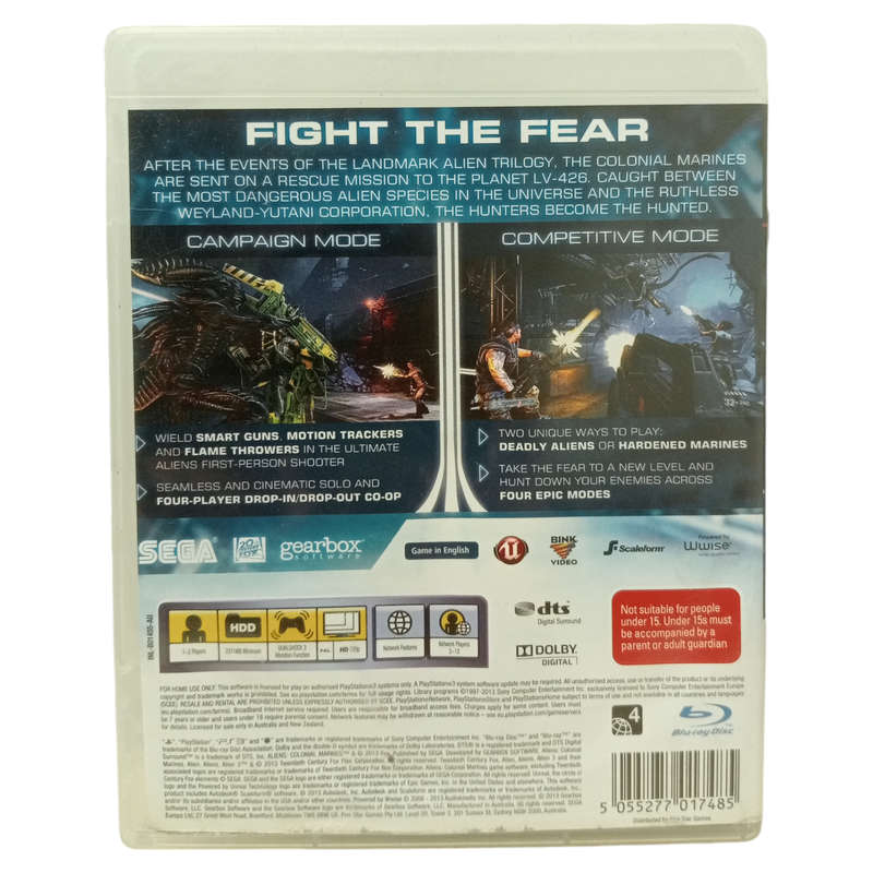 Aliens - Colonial Marines PlayStation 3