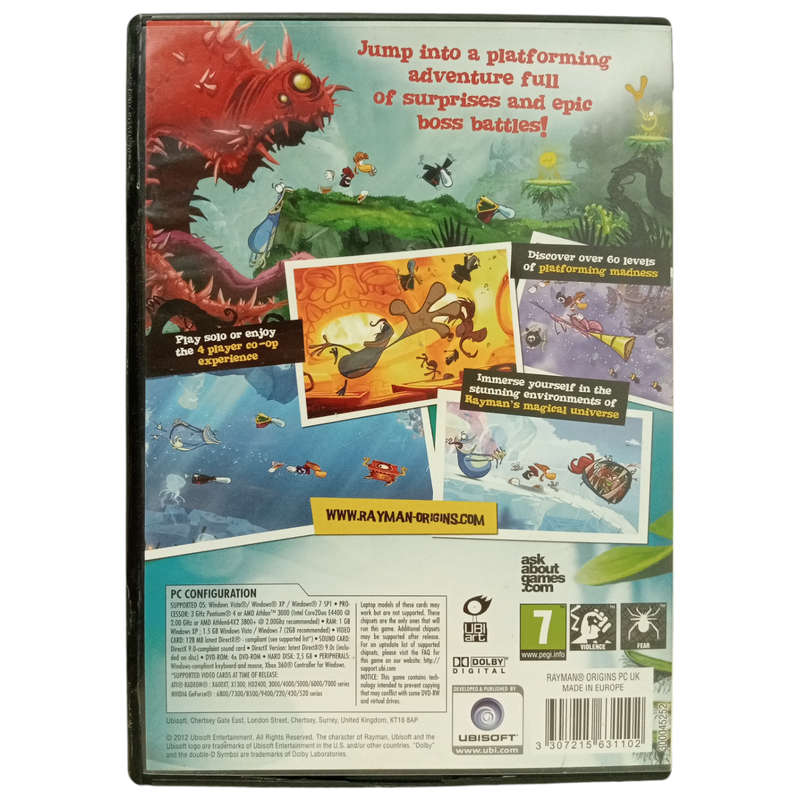Rayman Origins PC (DVD)