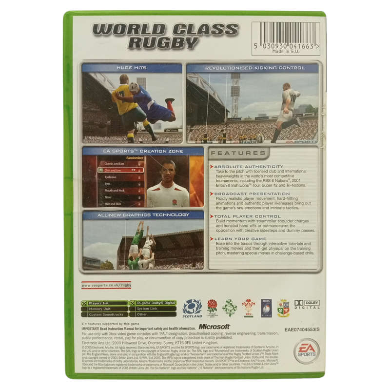 Rugby 2005 Xbox