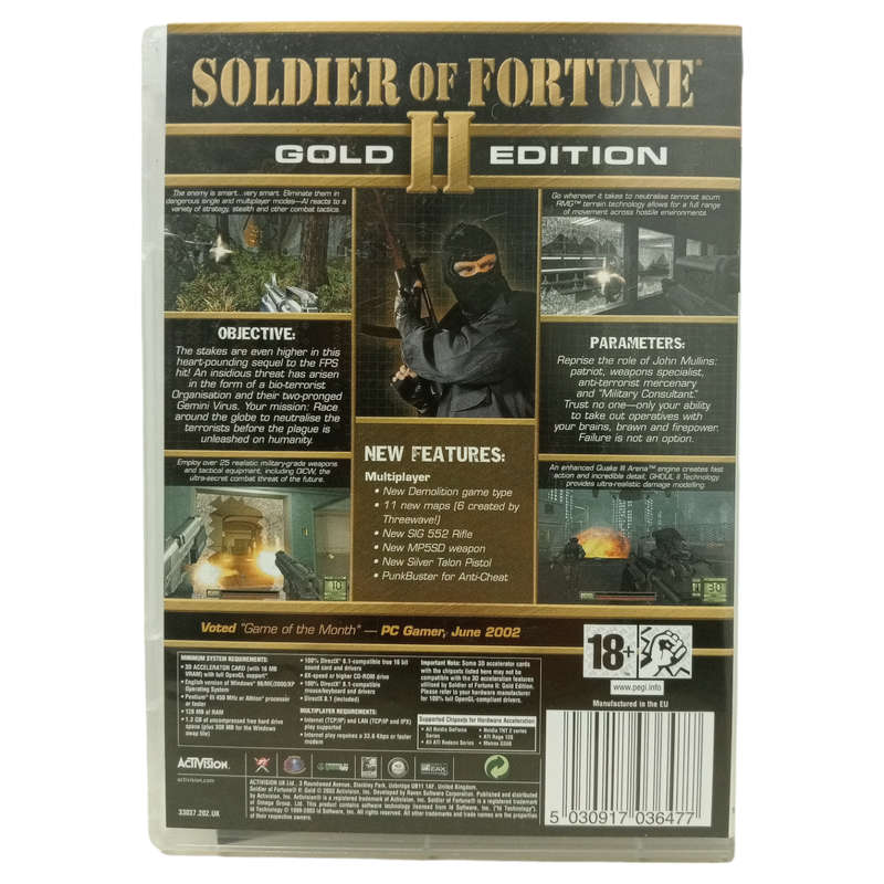 Soldier Of Fortune - Gold II Edition PC (CD)