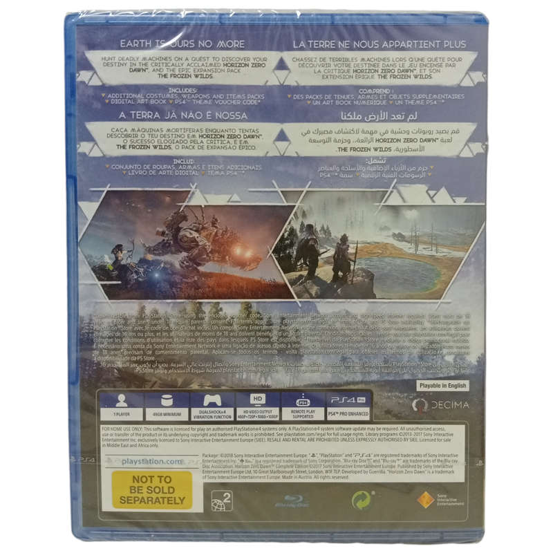 Horizon - Zero Dawn PlayStation 4 [Factory sealed]