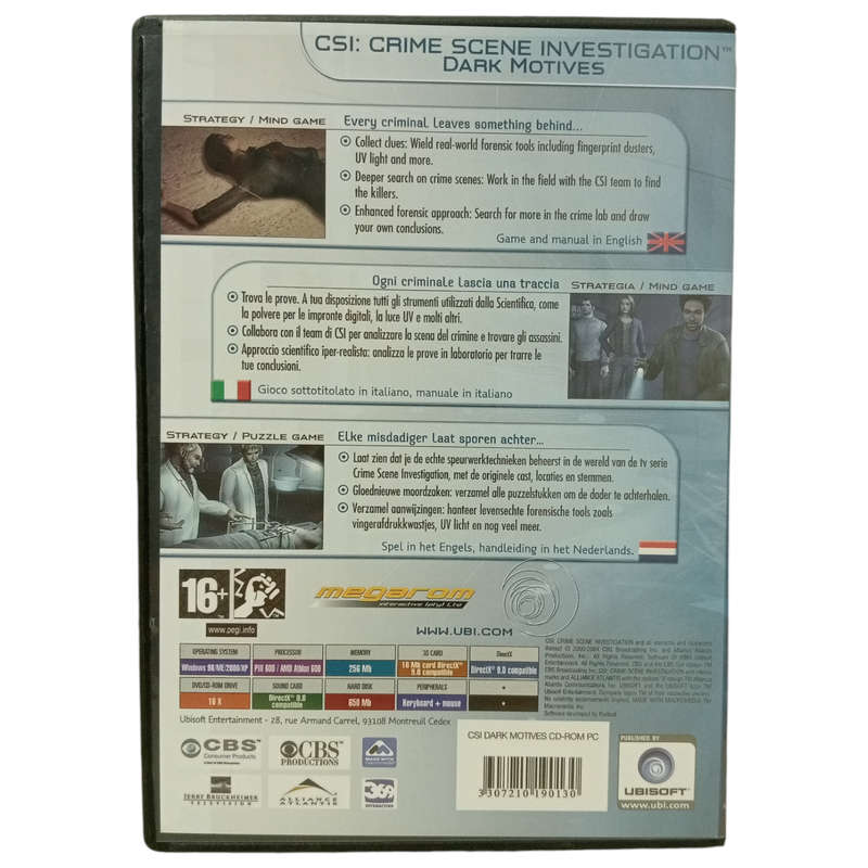CSI: Crime Scene Investigation - Dark Motives PC (CD)