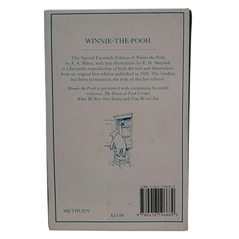 1999  A Special Facsimile Edition Of Winnie The Pooh By A.A. Milne Hardcover w/o Dustjacket