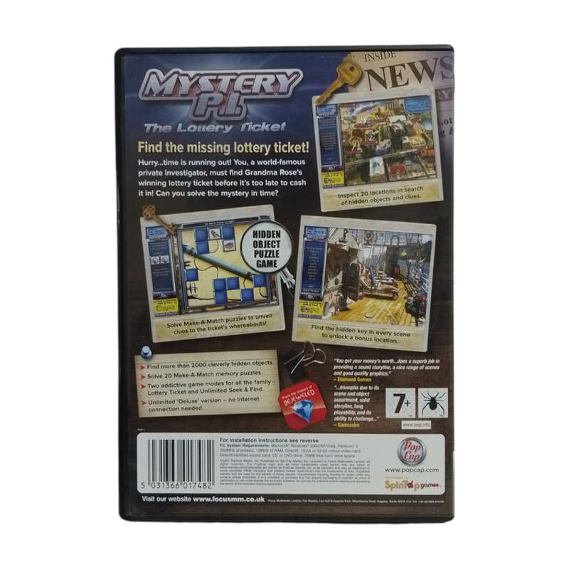 Mystery P.I. - The Lottery Ticket PC (CD)