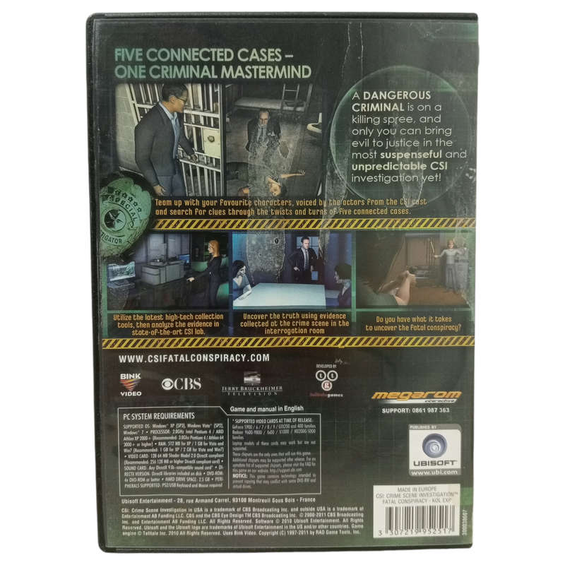 CSI: Crime Scene Investigation - Fatal Conspiracy PC (DVD)