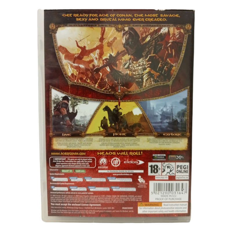 Age of Conan - Hyborian Adventures PC (DVD)