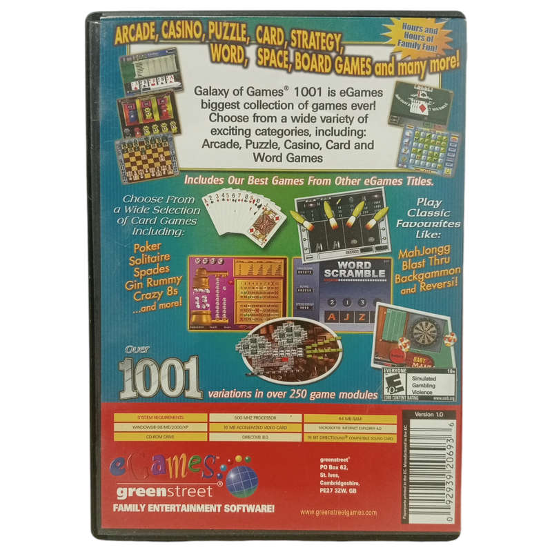 Galaxy Of Games - 1001 Exciting Games PC (CD)