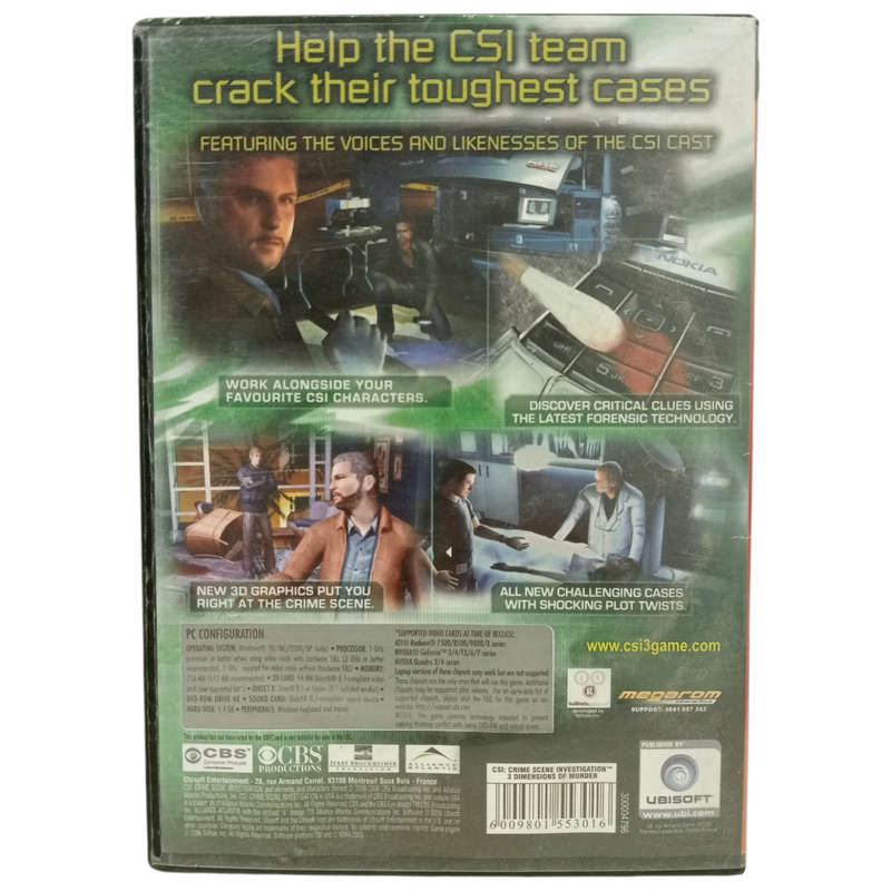 CSI: Crime Scene Investigation - 3 Dimensions Of Murder PC (DVD)