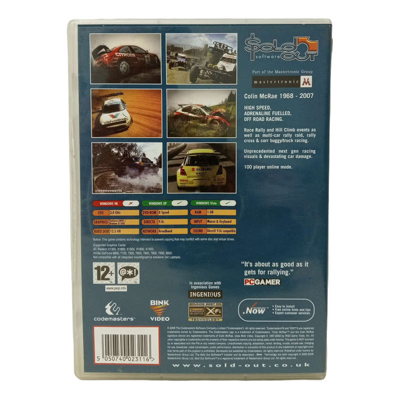 Colin Mcrae - Dirt PC (DVD)