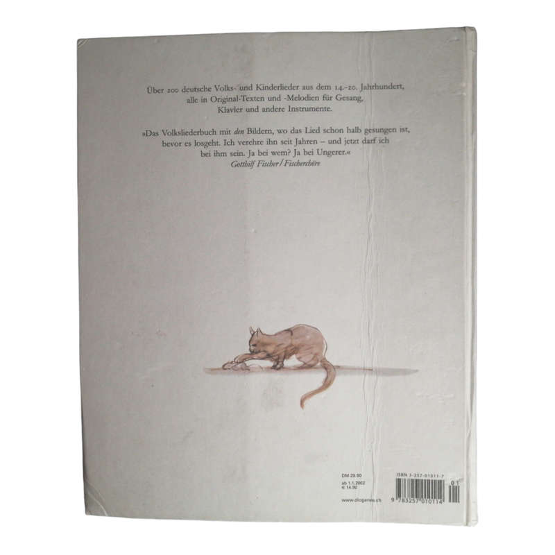 2001 Das Grosse Liederbuch by Anne Diekmann and Tomi Ungerer Hardcover w/o Dustjacket