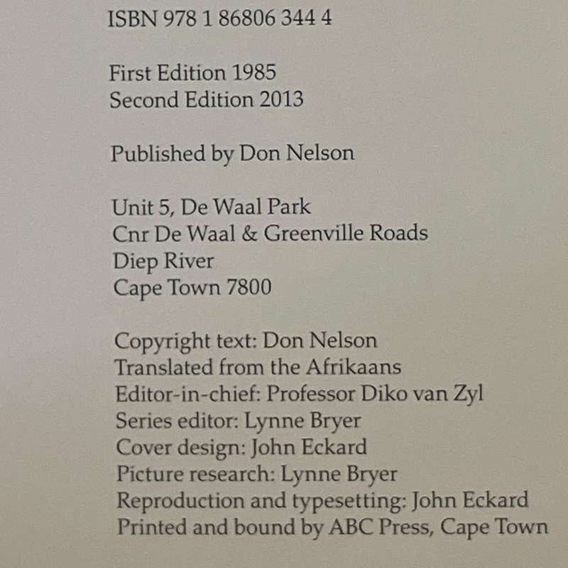 2013 South African 19th Century Heritage Set - 4 Book Set Softcover