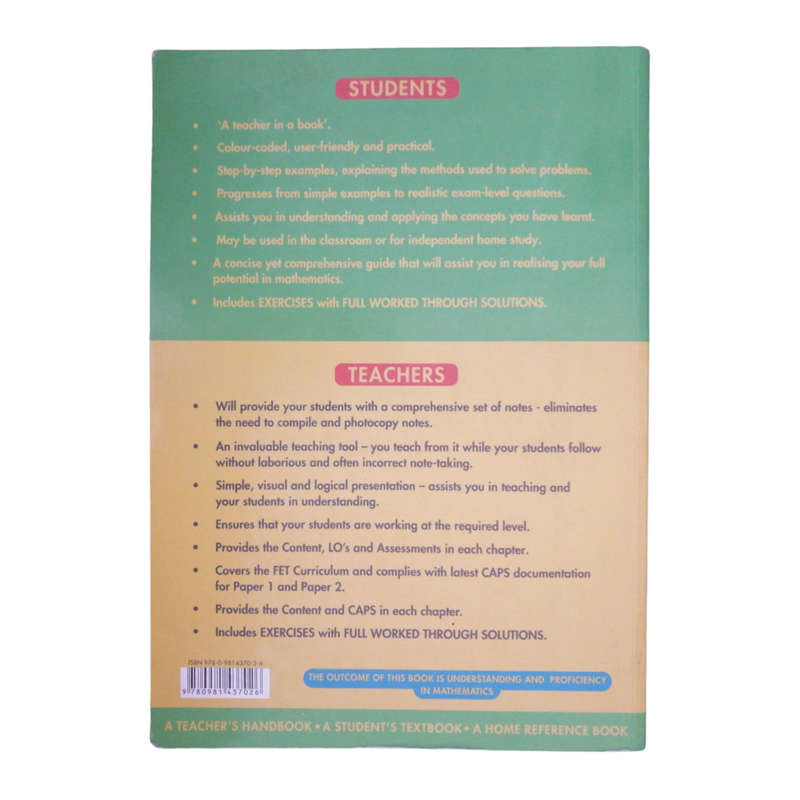 2011 Maths Handbook & Study Guide Grade 10 Softcover