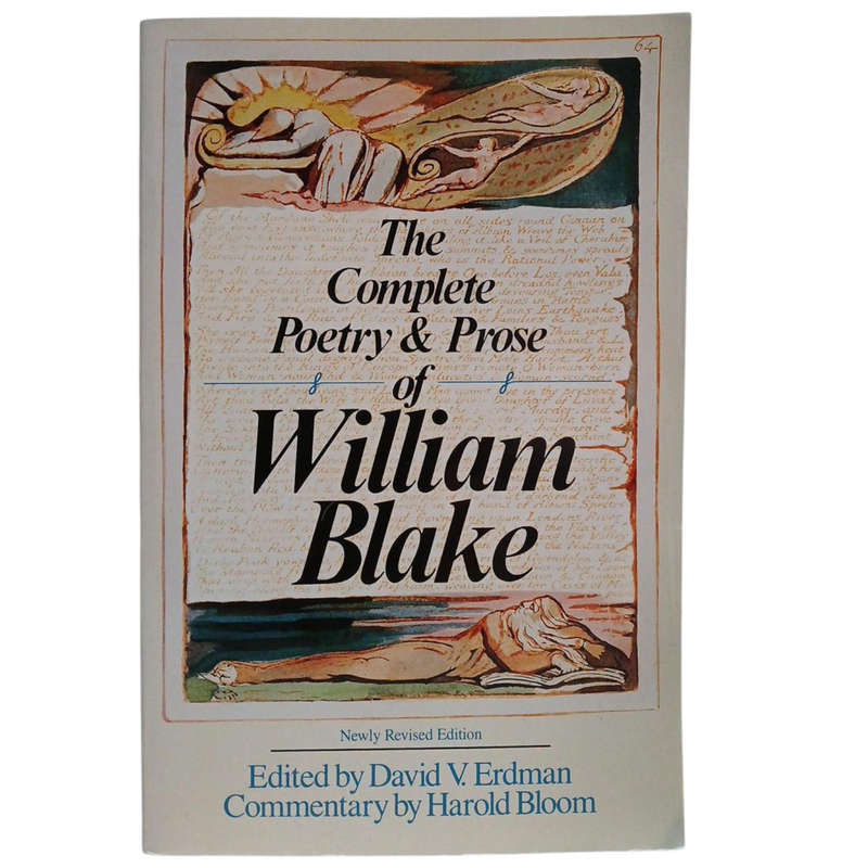 1988 The Complete Poetry & Prose Of William Blake By David V. Erdman & Harold Bloom Softcover