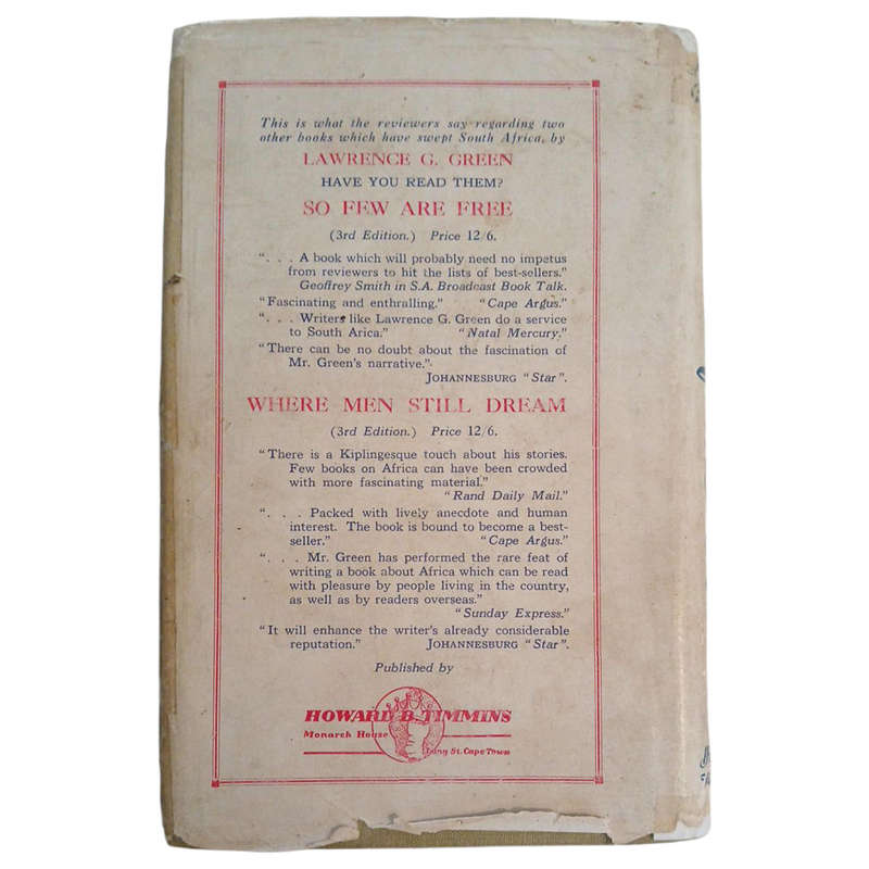 Set of 4 Lawrence G.Green Books Hardcover w/Dustjacket, These Wonders To Behold, Taverns Of The Sea,