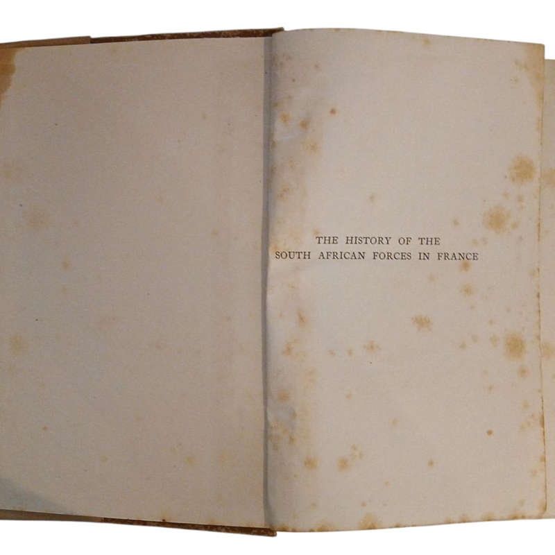 1921 The History Of The South African Forces In France By John Buchan Hardcover w/Dustjacket