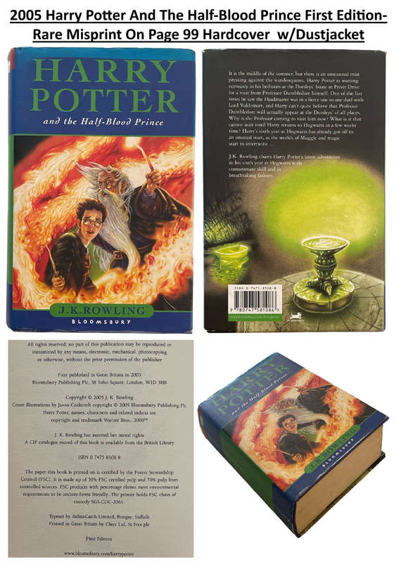 Harry Potter Book 1-7 Set and Harry Potter And The Cursed Child by J. K. Rowling  1997 Harry Potter