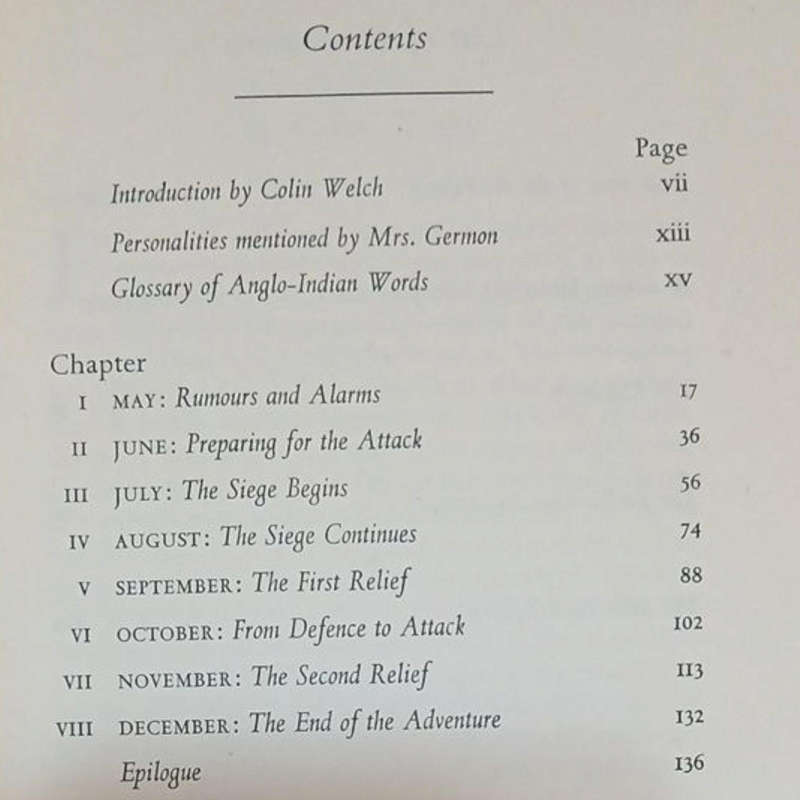 1970 Journal of The Siege of Lucknow An Episode of the Indian Mutiny By Maria Germon Hardcover w/Dus