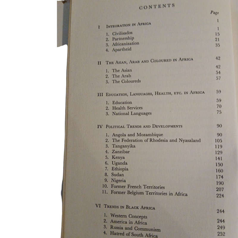 1963 Black Africa - Whiter By H.J.J.M Van Der Merwe Hardcover w/Dustjacket