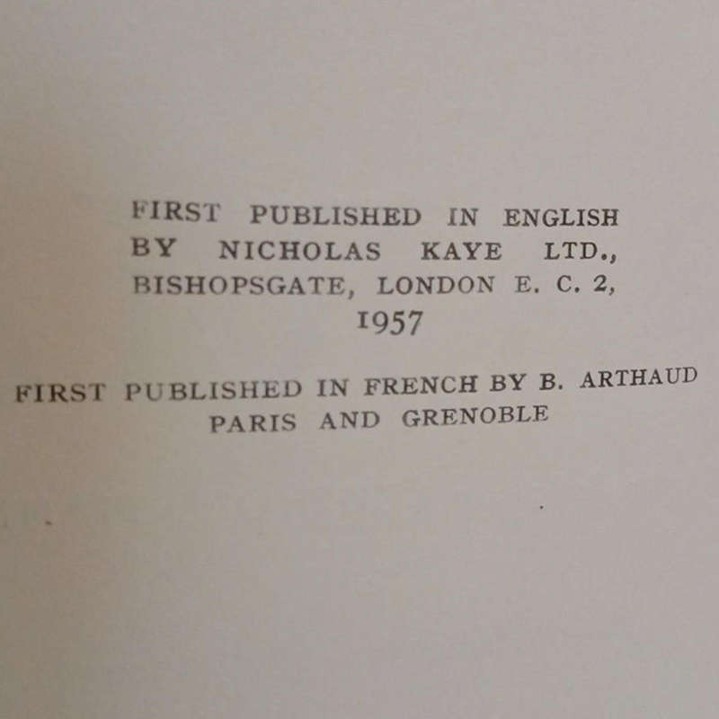 1957 Paris By Andre George Hardcover w/o Dustjacket