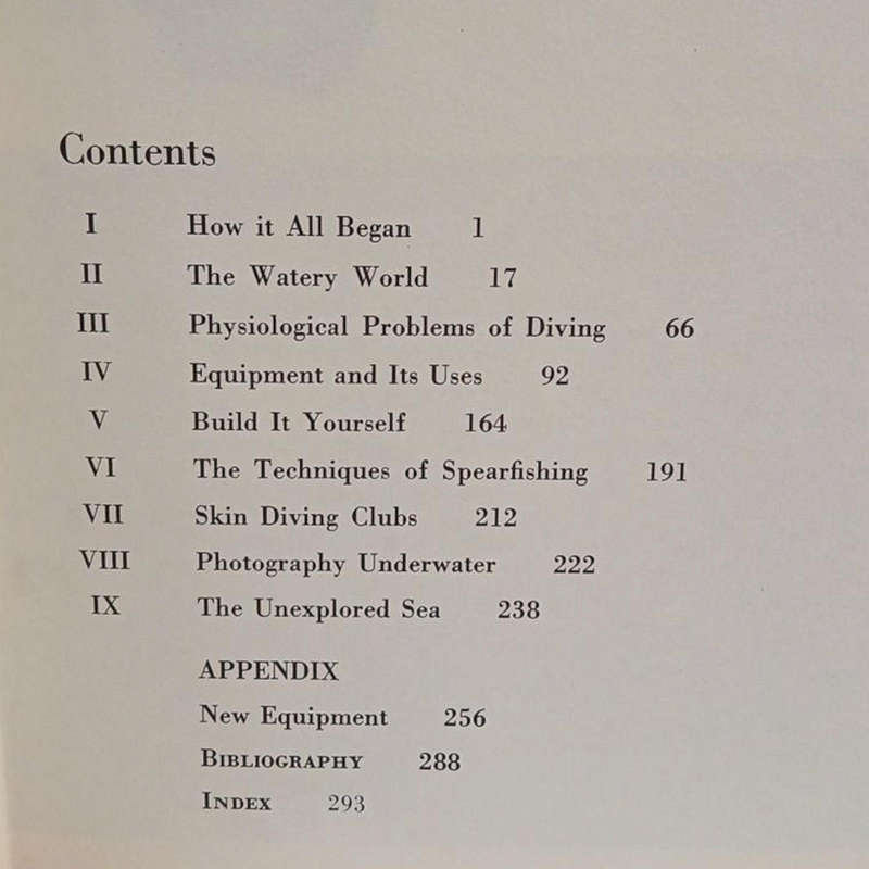 1963 The Complete Book Of Skin Diving By Rick and Barbara Carrier Hardcover w/o Dustjacket