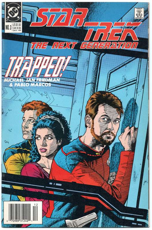 1989-1990 Star Trek- The Next Generation Issue 3-5 NM  3 Comic Set Softcover