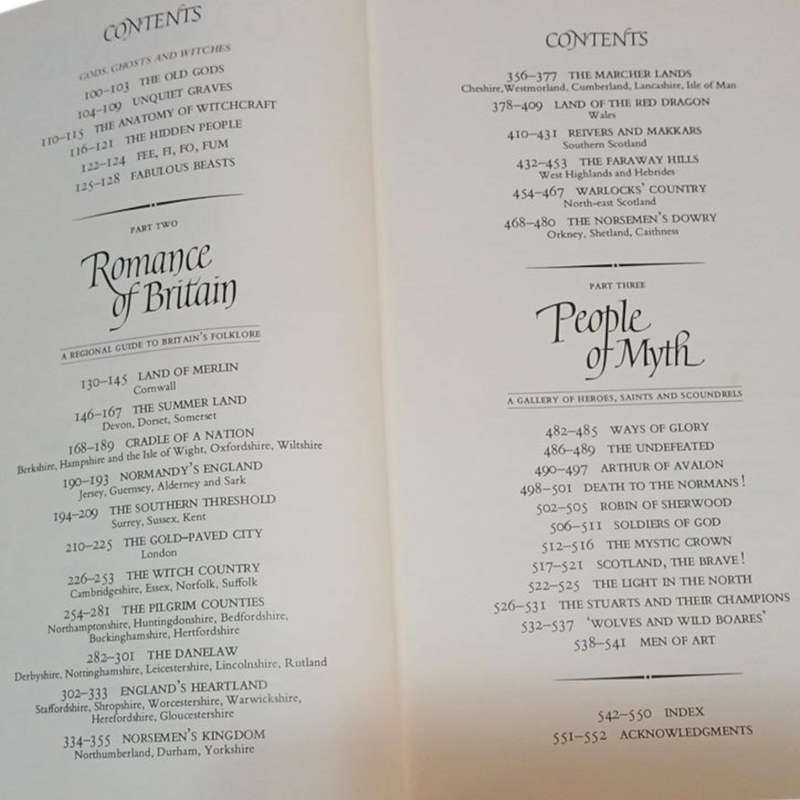1973 Folklore, Myths and Legends of Britain Published by Reader's Digest Association Hardcover w/o D