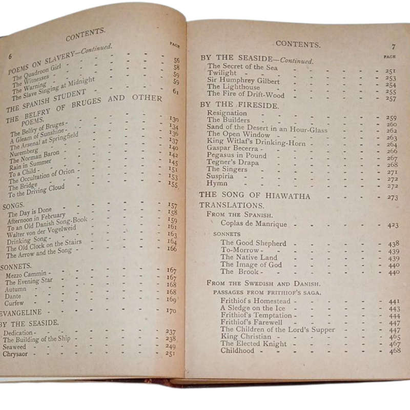 1914 The Poetical Works of H W Longfellow By Collins Clear Type Press Softcover