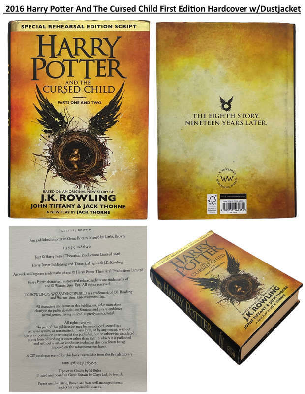 Harry Potter Book 1-7 Set and Harry Potter And The Cursed Child by J. K. Rowling  1997 Harry Potter