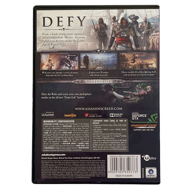 Assassin's Creed - Black Flag PC (DVD)
