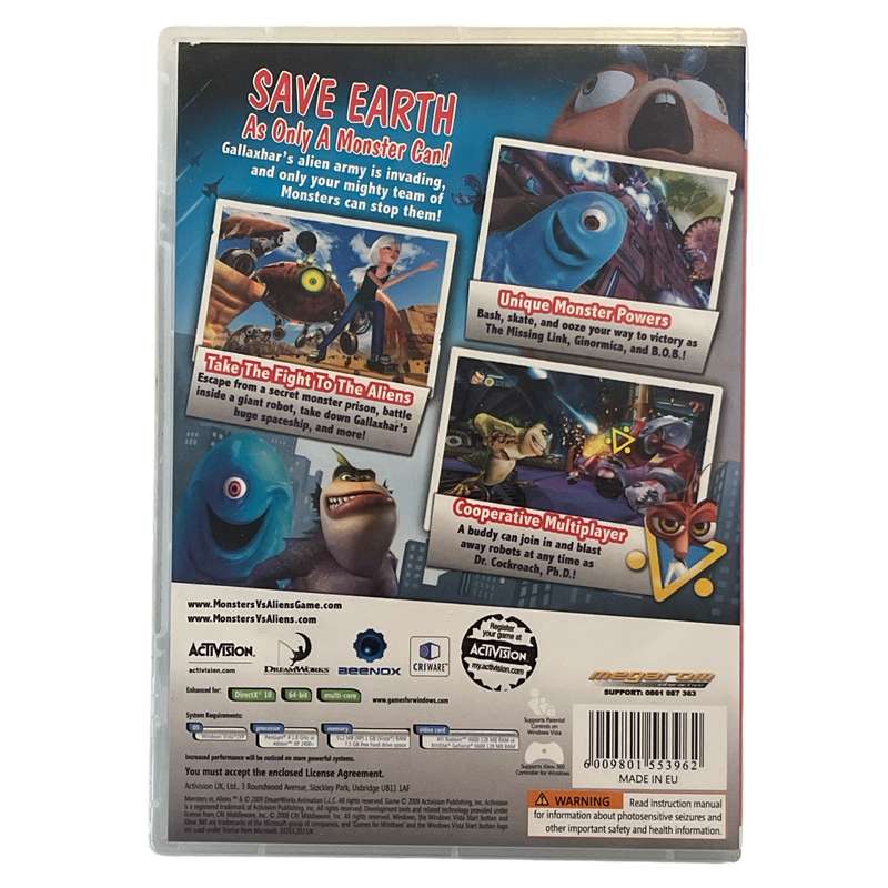 Monsters Vs Aliens PC (DVD)