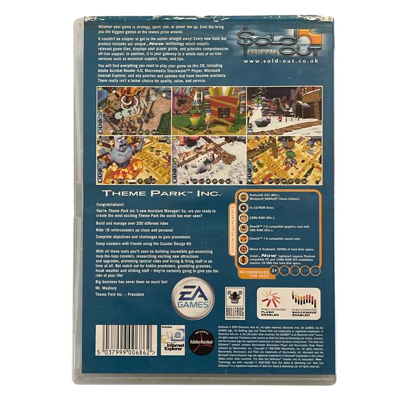 Theme Park Inc. PC (CD)