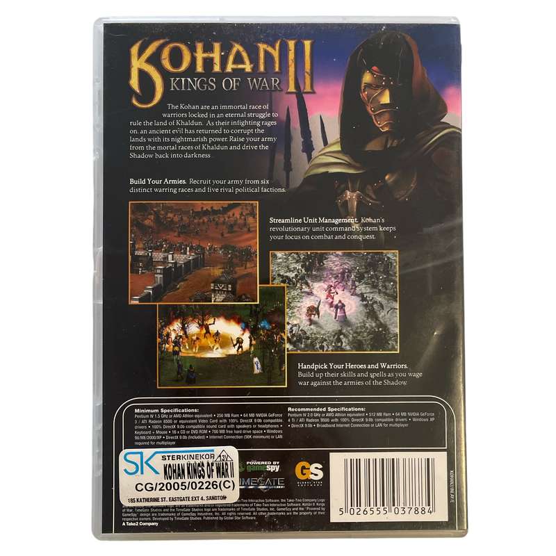 Kohan II - Kings Of War PC (CD)