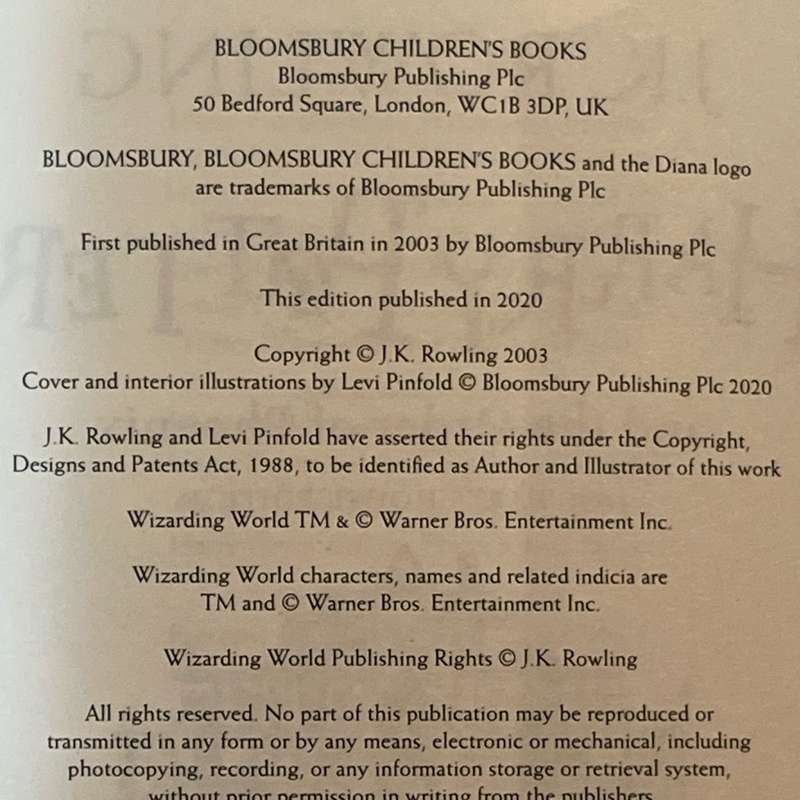 2020 Harry Potter And The Order Of The Phoenix - 20th Anniversary Hufflepuff Edition by J. K. Rowlin