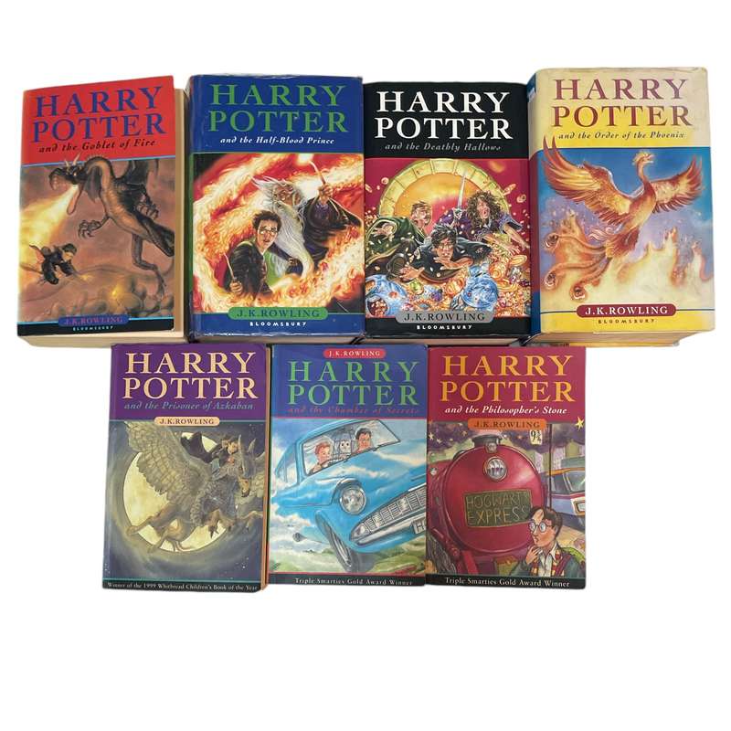 Harry Potter Book 1-7 Set and Harry Potter by J. K. Rowling  1997 Harry Potter And The Philosopher's